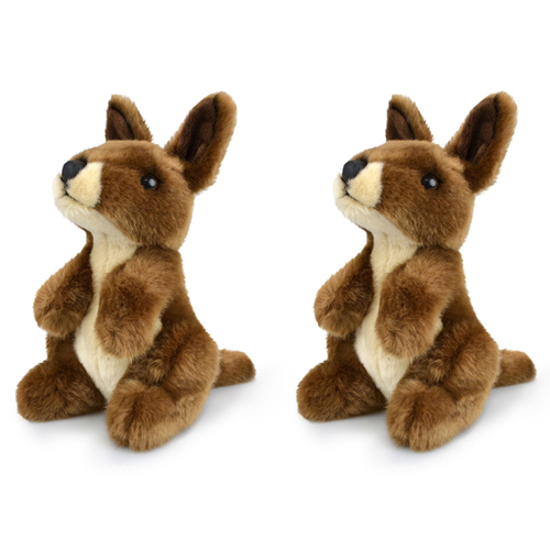 2PK Lil Friends Wallaby Souvenir Soft Plush 18cm Toy 3y+
