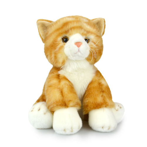 Lil Friends 30cm Ginger Cat Stuffed Animal Plush Kids Toy - Orange