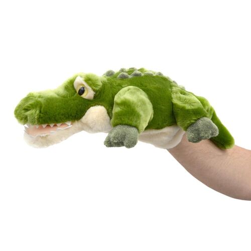 Crocodile Body Puppet Kids 32cm Soft Toy 3y+