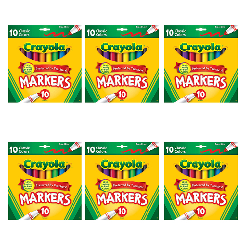60pc Crayola Classic Broadline Markers