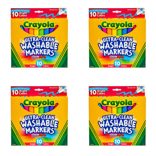 40pc Crayola Kids/Childrens Creative Ultra Clean Bright Markers 36m+