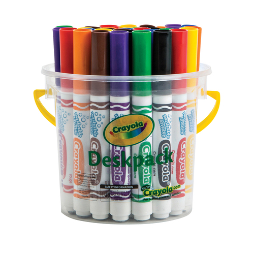 32pc Crayola Kids/Childrens Creative Classic Washable Marker Deskpack 36m+