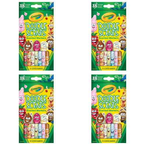 72pc Crayola Kids/Childrens Creative Doodle Scents Washable Markers 36m+