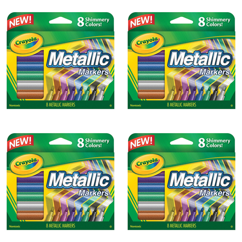 32pc Crayola Metallic Markers Colouring/Drawing Art/Craft 3y+