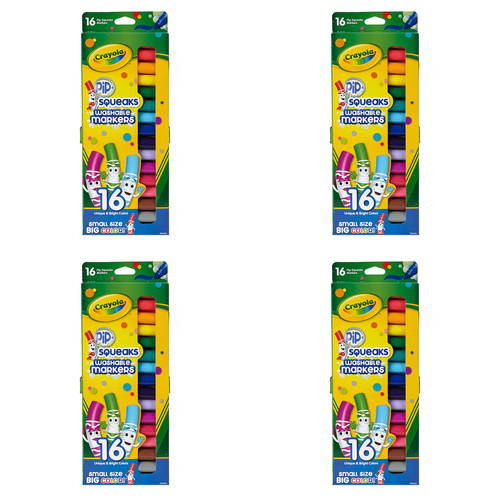 64pc Crayola Kids/Childrens Creative Pipsqueaks Markers 36m+