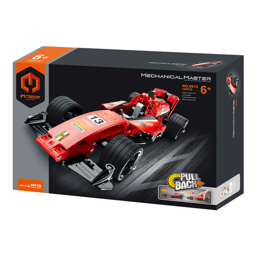 150pc iM.Master Pull Back Racing Car Building Blocks Kids Toy Set Red 6y+