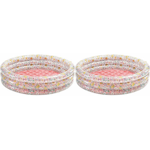 2PK Intex Sweet Blossom Inflatable Baby/Kids Swimming Splash Pool 1-3y+