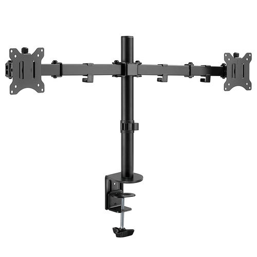 Goobay Dual Computer Monitor Desk Mount Flex 43-81cm Black