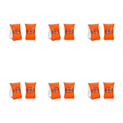 6PK Intex Large Deluxe Inflatable Kids/Childrens Arm Bands 6-12y+