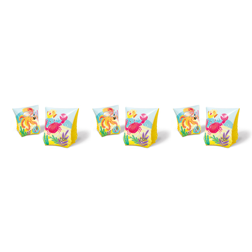 3x 2pc Intex Tropical Buddies 23cm Kids Inflatable Arm Bands