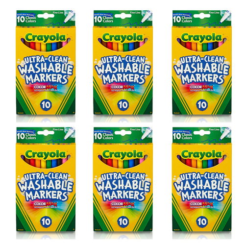 60pc Crayola Ultra-Clean Washable Markers 3+