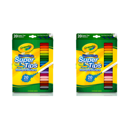 40pc Crayola Super Tips Washable Markers Kids 3y+