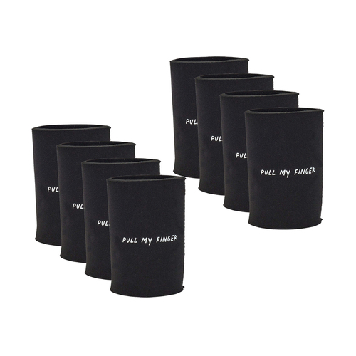8PK Annabel Trends Drink Can Cooler Stubby 7x10.5cm - Pull My Finger