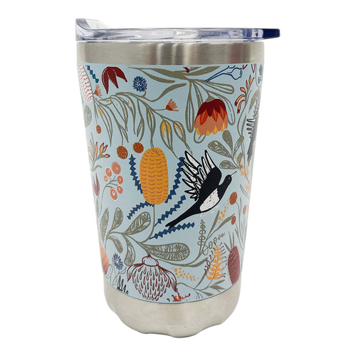 Annabel Trends 270ml Stainless Steel Coffee Mug - Magpie Floral