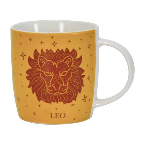Annabel Trends Coffee Mug Zodiac Leo 350ml Cup w/ Handle - Yellow