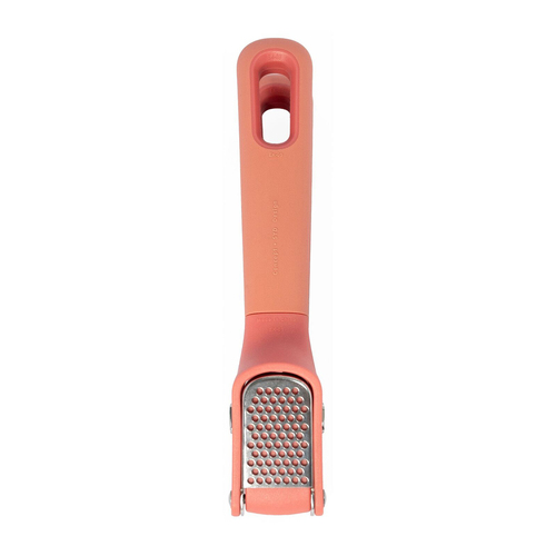 eKu Upcycle Soft Grip Kitchen Garlic Press - Salmon Pink