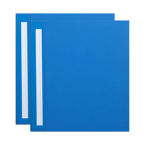 2PK Marbig Deluxe PE 50mm 3D-Ring Binder A4 File Organiser - Blue