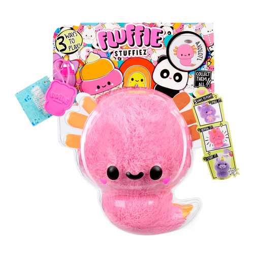 Fluffie Stuffiez Series 1 Plush Small - Axolotl 4+