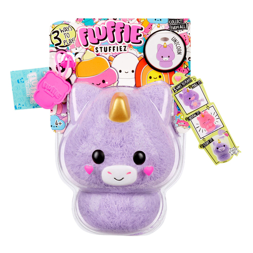 Fluffie Stuffiez Series 1 Plush Small - Unicorn 4+