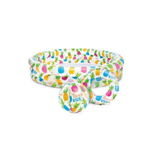 Intex Pineapple 1.32mx28cm Splash Swimming Pool Set
