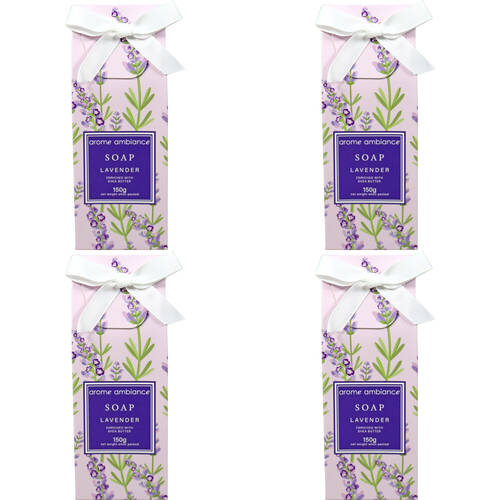 4PK Arome Ambiance Floral Garden Boxed Soap 150G - Lavender