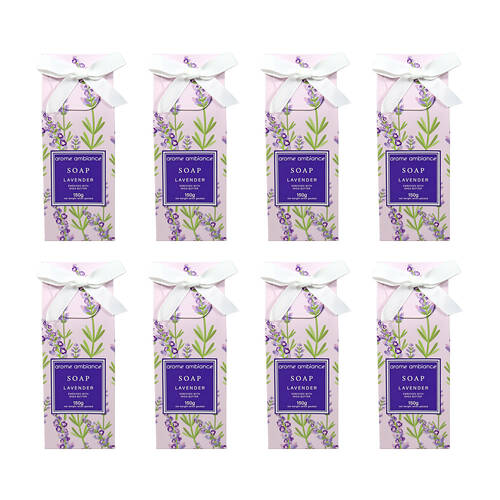 8PK Arome Ambiance Floral Garden Boxed Soap 150G - Lavender