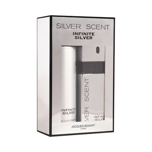 2pc Silver Scent Infinite Silver 100ml EDT & 200ml Deodorant Spray Set