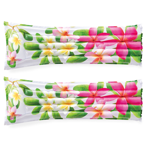 2PK Intex Fashion Mat Vinyl Inflatable Pool Mat 183x69cm Assorted