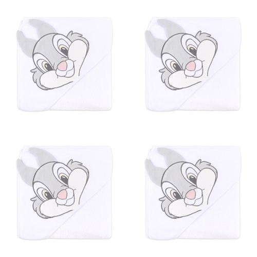 4PK Disney Thumper Soft Hooded Towel Baby Nursery Decor