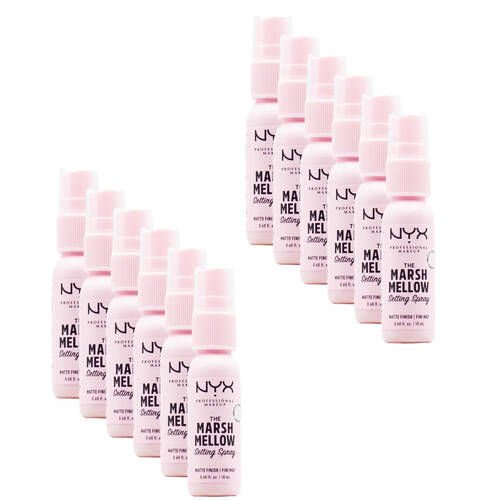 12PK NYX 18ml The Marshmallow Vegan Makeup Setting Spray - Pink