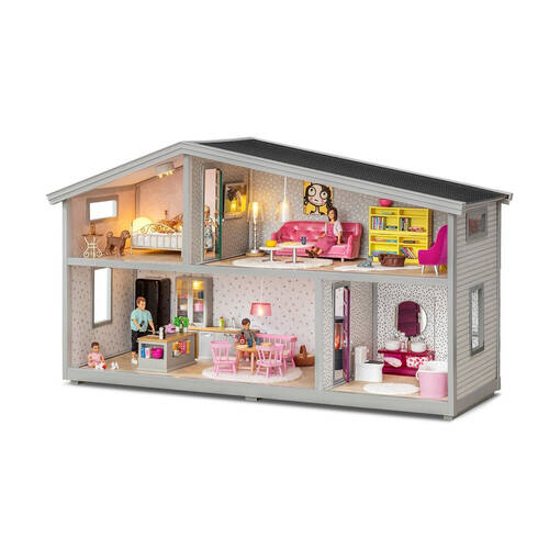 Lundby Life Doll's House 4-Room Box Miniature Dollhouse Toy 70x39cm 4y+