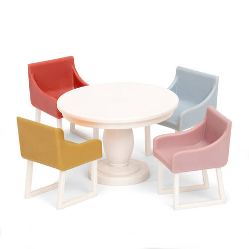 Lundby Basic Dining Room Set 1:18 Kids Dollhouse Furniture Miniature Toy 3y+
