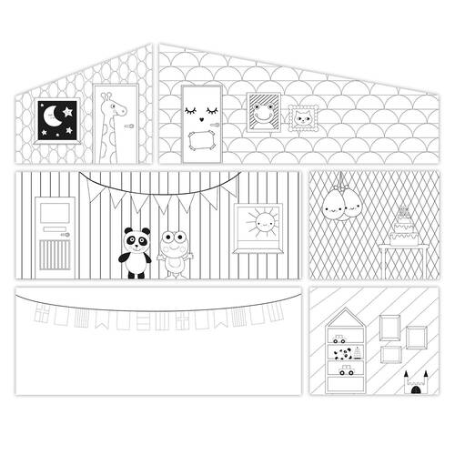 Lundby Creative DIY Pre-Printed Wall Kids/Children Art Craft Set 5y+