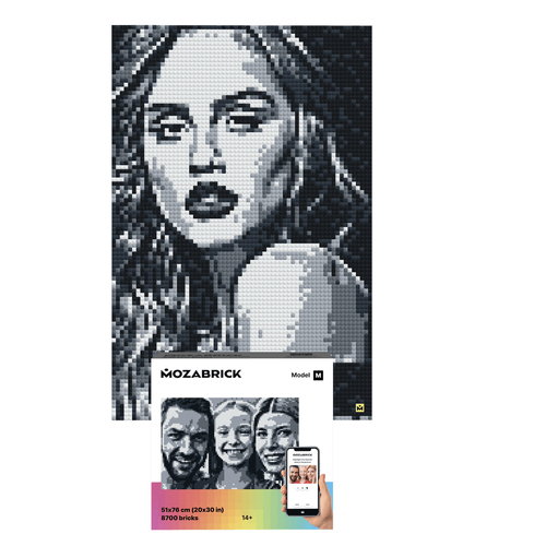 Mozabrick 51x76cm Model M Brick Painting Photo Construction Set