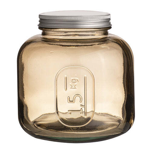 Ladelle Eco Recycled Rustico 1500ml Smoke Storage Jar Bottle Container