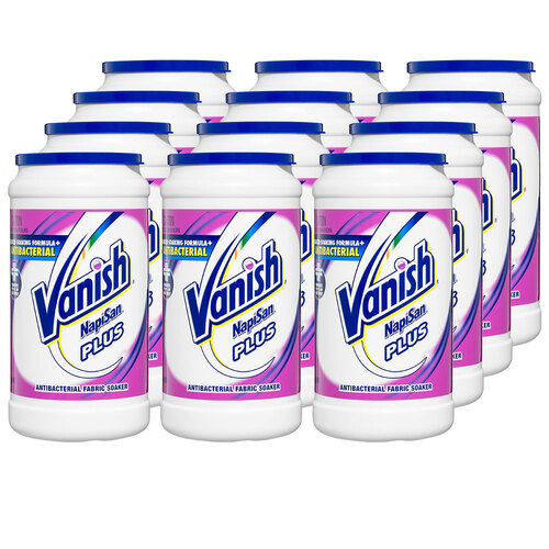 Vanish 12kg NapiSan Plus PreSoak/Wash/Destainer Fabric/Laundry/Clothes