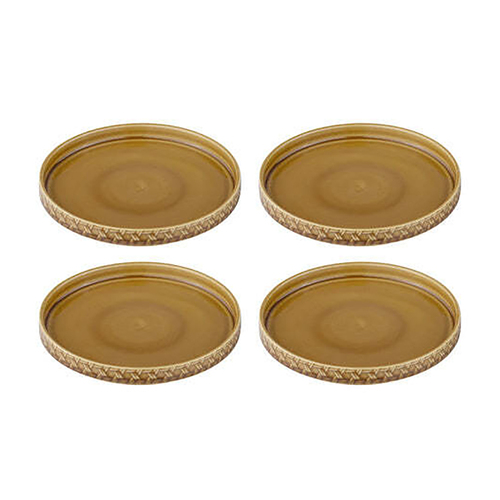 4pc Ladelle Heath Caramel Tapas Plate