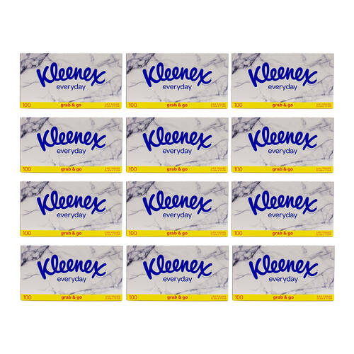 1200pc Kleenex 2Ply Everyday Tissues Paper Grab & Go