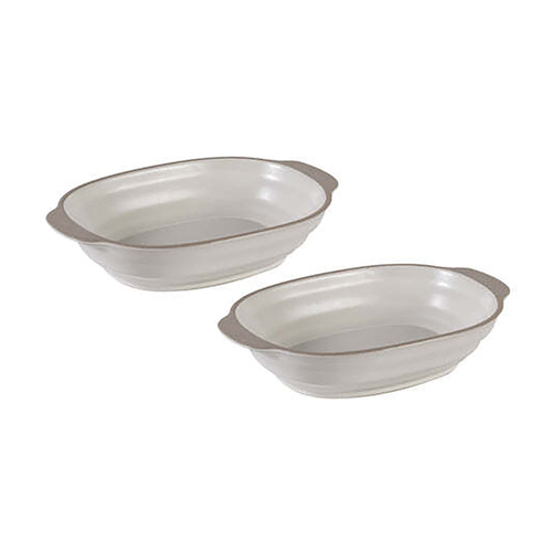 2pc Ladelle Clyde Coconut Oval Baking Dish