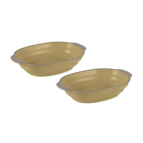 2pc Ladelle Clyde Raffia Oval Baking Dish