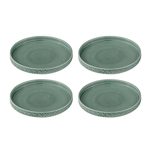 4pc Ladelle Heath Jade Tapas Plate 20cm