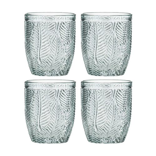 4PK Ladelle Areca 10cm Highball Glass Tumbler - Jadeite