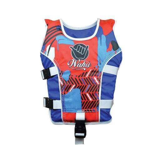 Wahu Swim Vest Child Small Red/Blue 15-25kg 2-3y