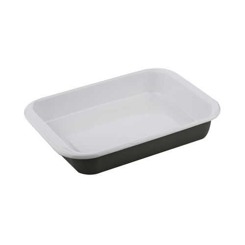 Ladelle Visto 35x25cm Enamel Carbon Steel Baking Dish Med Rect - Green