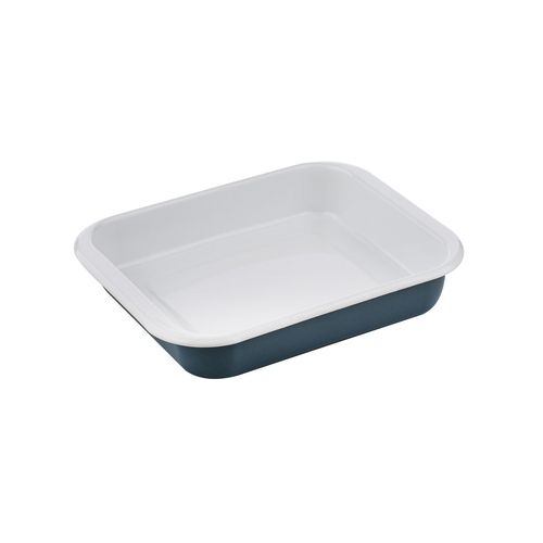 Ladelle Visto 29x23cm Enamel Carbon Steel Baking Dish Small Rect - Blue