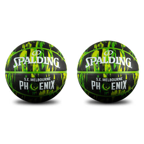 2PK Spalding NBL Team Outdoor Marble Series Basketball - SE Phoenix Size 7