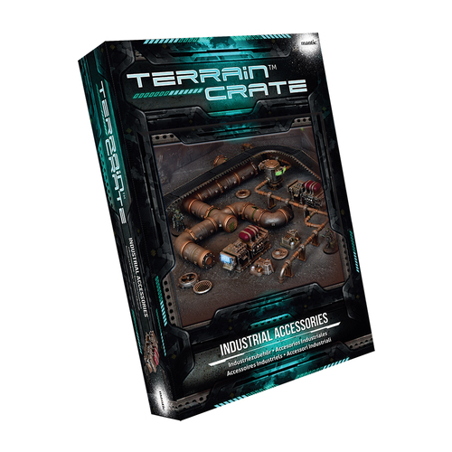 Mantic Games Terrain Crate Industrial Sci-Fi Battlefield Accessories Set