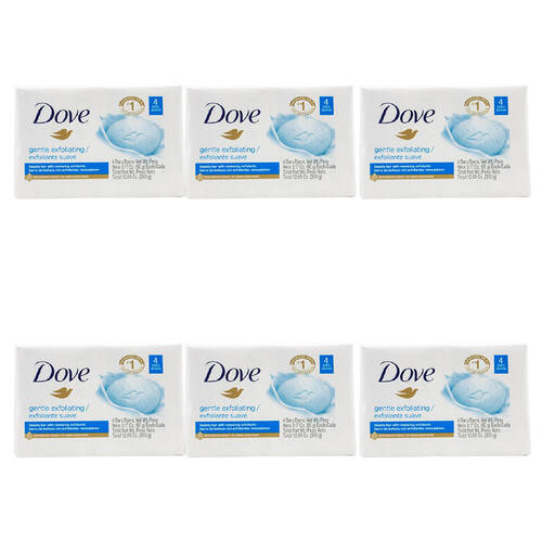 24pc Dove 90G Beauty Soap Bar Bath Body Wash - Gentle Exfoliating