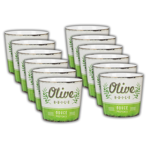 12PK Scheurich 9cm Ceramic Waterproof Retro Garden Pot Douce Provence 870