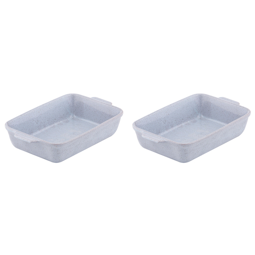 2PK Ladelle Artisan 23cm Porcelain Baking/Serving Dish Handmade - Blue